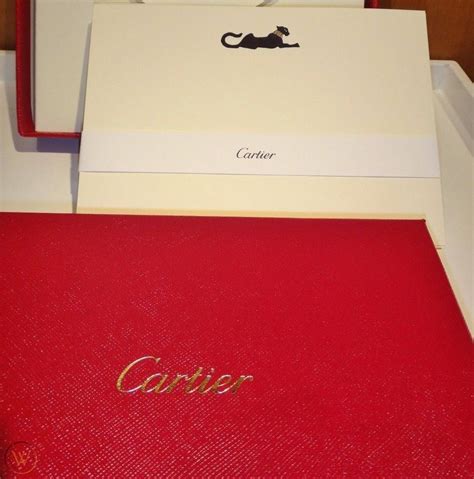 Cartier stationery catalog